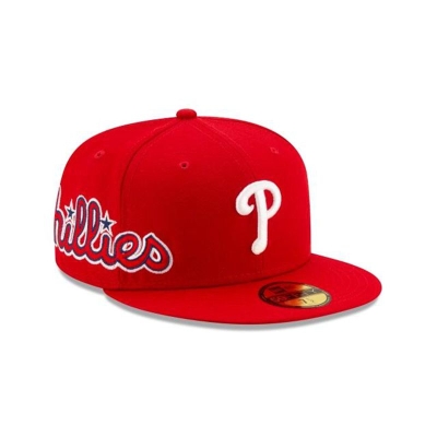 Philadelphia Phillies Gorra | New Era MLB Slant 59fifty Fitted Cap Mexico - Rojos